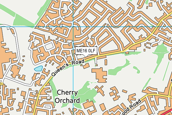 ME16 0LF map - OS VectorMap District (Ordnance Survey)