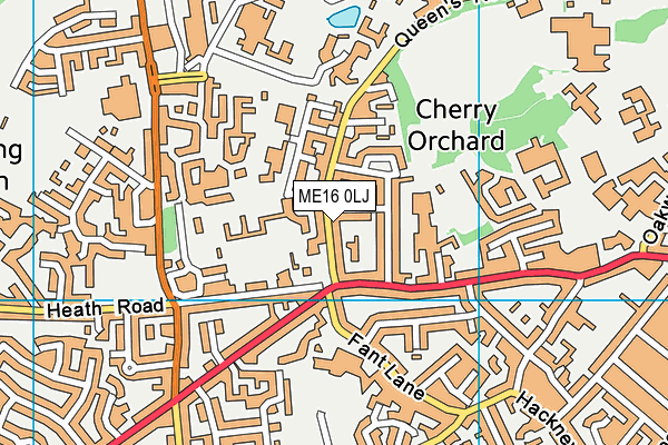 ME16 0LJ map - OS VectorMap District (Ordnance Survey)