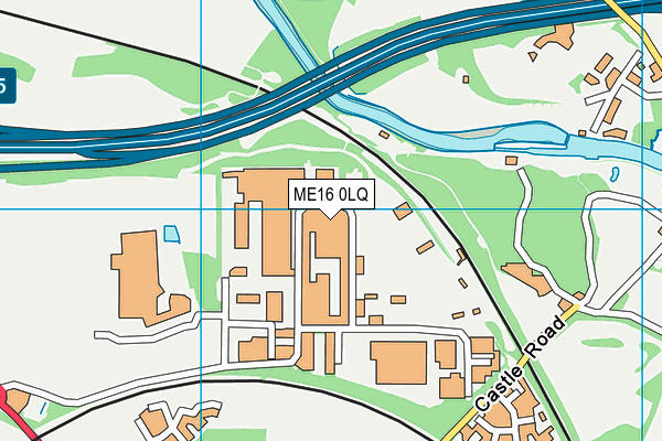 ME16 0LQ map - OS VectorMap District (Ordnance Survey)