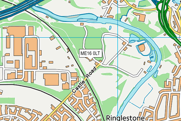 ME16 0LT map - OS VectorMap District (Ordnance Survey)
