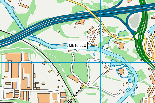 ME16 0LU map - OS VectorMap District (Ordnance Survey)