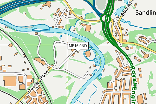 ME16 0ND map - OS VectorMap District (Ordnance Survey)