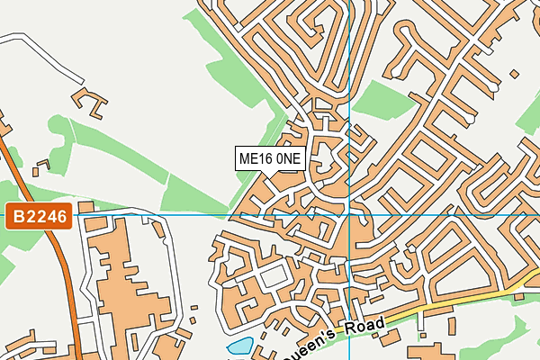 ME16 0NE map - OS VectorMap District (Ordnance Survey)