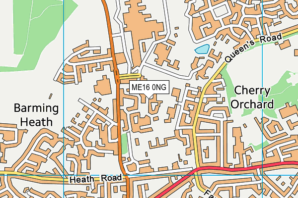 Beechwood Community Hall map (ME16 0NG) - OS VectorMap District (Ordnance Survey)