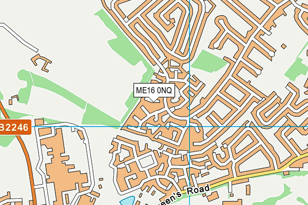 ME16 0NQ map - OS VectorMap District (Ordnance Survey)