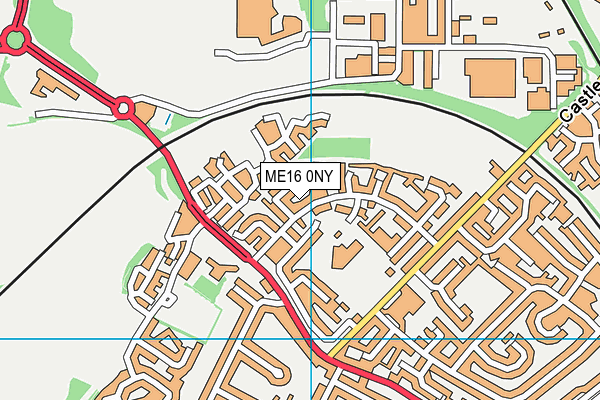 ME16 0NY map - OS VectorMap District (Ordnance Survey)