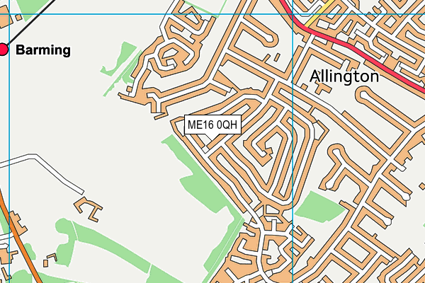 ME16 0QH map - OS VectorMap District (Ordnance Survey)