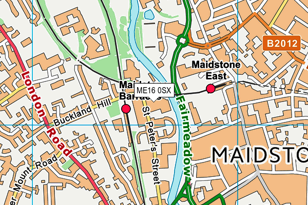 Freedom Leisure Maidstone map (ME16 0SX) - OS VectorMap District (Ordnance Survey)