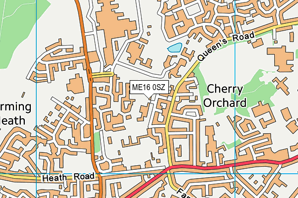 ME16 0SZ map - OS VectorMap District (Ordnance Survey)
