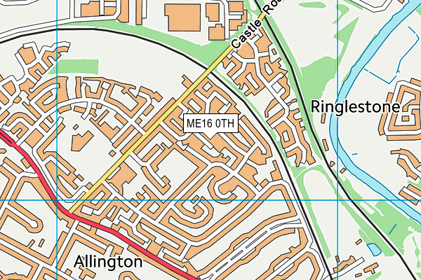 ME16 0TH map - OS VectorMap District (Ordnance Survey)