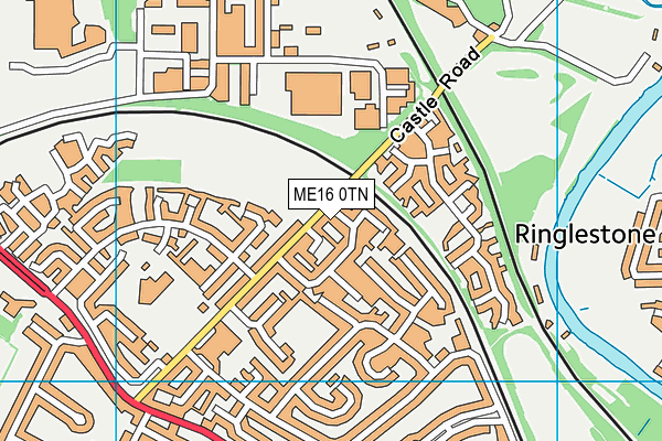ME16 0TN map - OS VectorMap District (Ordnance Survey)