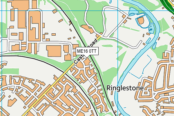 ME16 0TT map - OS VectorMap District (Ordnance Survey)