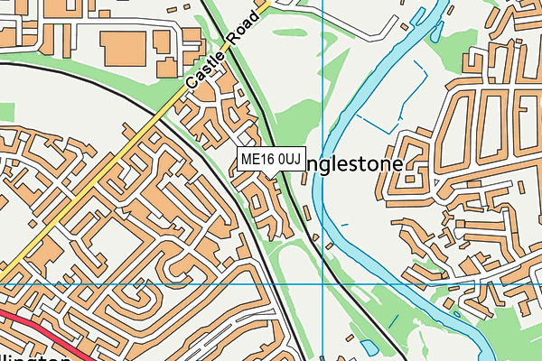ME16 0UJ map - OS VectorMap District (Ordnance Survey)