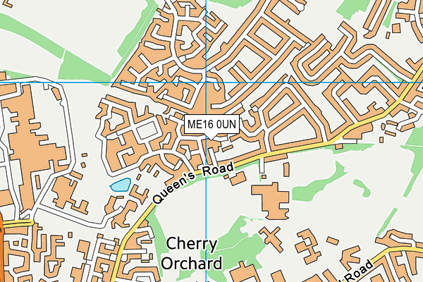 ME16 0UN map - OS VectorMap District (Ordnance Survey)
