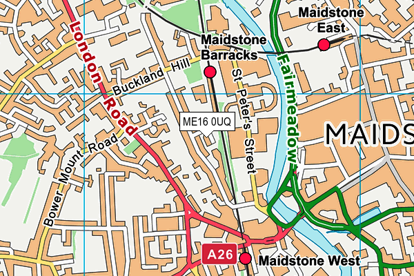 ME16 0UQ map - OS VectorMap District (Ordnance Survey)