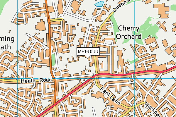 ME16 0UU map - OS VectorMap District (Ordnance Survey)