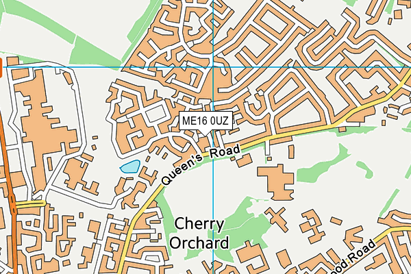ME16 0UZ map - OS VectorMap District (Ordnance Survey)