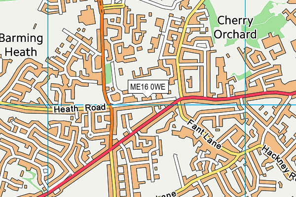 ME16 0WE map - OS VectorMap District (Ordnance Survey)