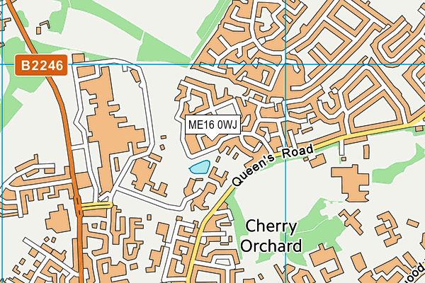 ME16 0WJ map - OS VectorMap District (Ordnance Survey)