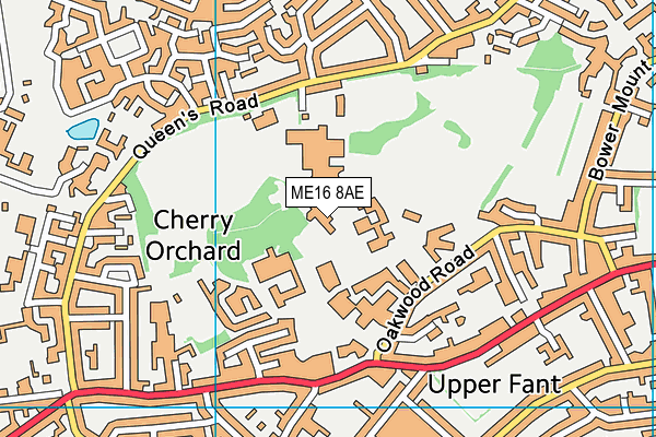 ME16 8AE map - OS VectorMap District (Ordnance Survey)