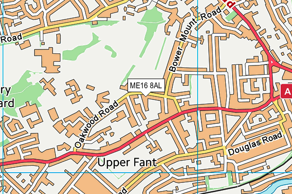 ME16 8AL map - OS VectorMap District (Ordnance Survey)