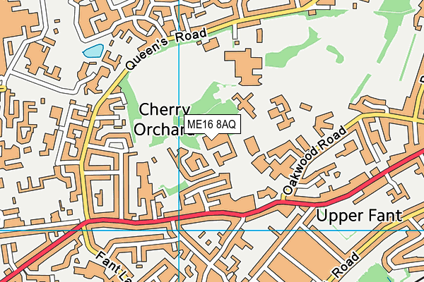 ME16 8AQ map - OS VectorMap District (Ordnance Survey)