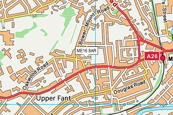 ME16 8AR map - OS VectorMap District (Ordnance Survey)