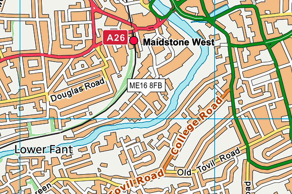 ME16 8FB map - OS VectorMap District (Ordnance Survey)