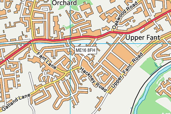 ME16 8FH map - OS VectorMap District (Ordnance Survey)