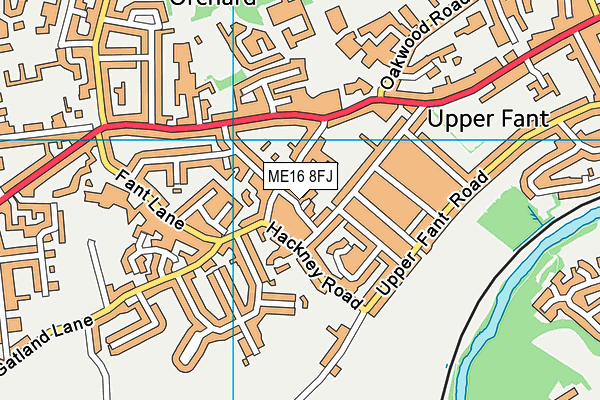 ME16 8FJ map - OS VectorMap District (Ordnance Survey)