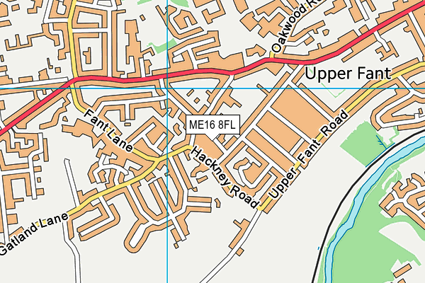 ME16 8FL map - OS VectorMap District (Ordnance Survey)