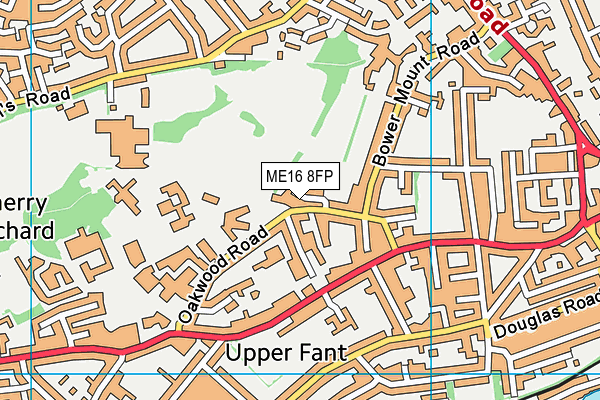 ME16 8FP map - OS VectorMap District (Ordnance Survey)