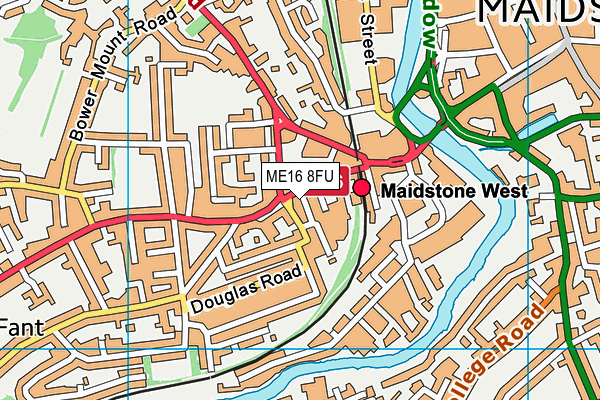 ME16 8FU map - OS VectorMap District (Ordnance Survey)