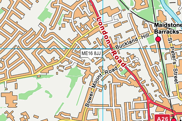 ME16 8JJ map - OS VectorMap District (Ordnance Survey)