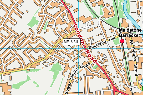 ME16 8JL map - OS VectorMap District (Ordnance Survey)