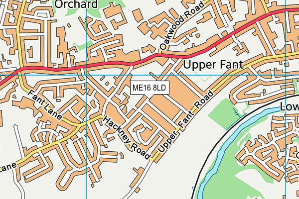ME16 8LD map - OS VectorMap District (Ordnance Survey)