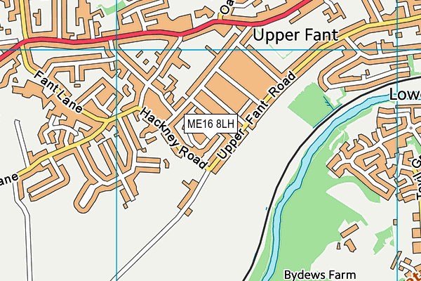 ME16 8LH map - OS VectorMap District (Ordnance Survey)