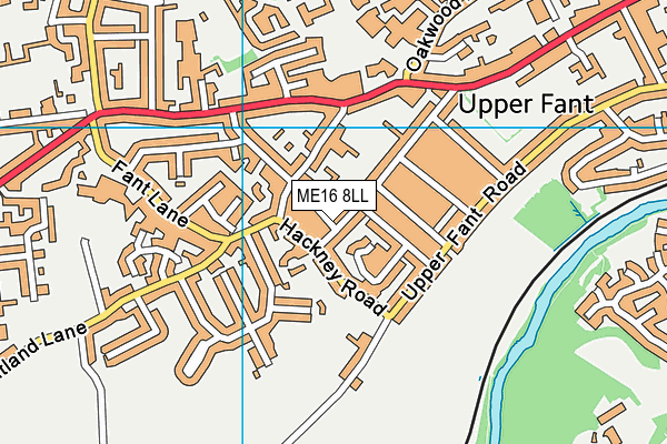 ME16 8LL map - OS VectorMap District (Ordnance Survey)