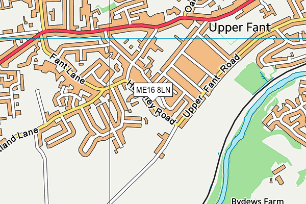 ME16 8LN map - OS VectorMap District (Ordnance Survey)
