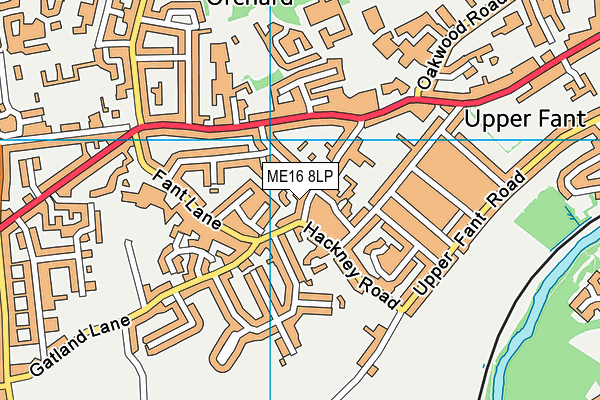 ME16 8LP map - OS VectorMap District (Ordnance Survey)