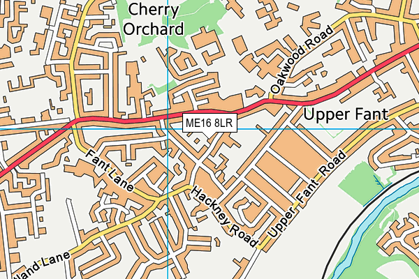 ME16 8LR map - OS VectorMap District (Ordnance Survey)