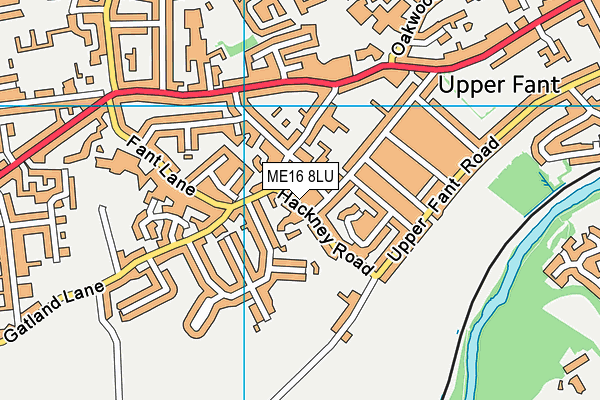 ME16 8LU map - OS VectorMap District (Ordnance Survey)