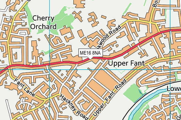 ME16 8NA map - OS VectorMap District (Ordnance Survey)