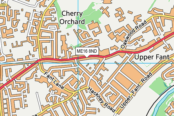 ME16 8ND map - OS VectorMap District (Ordnance Survey)