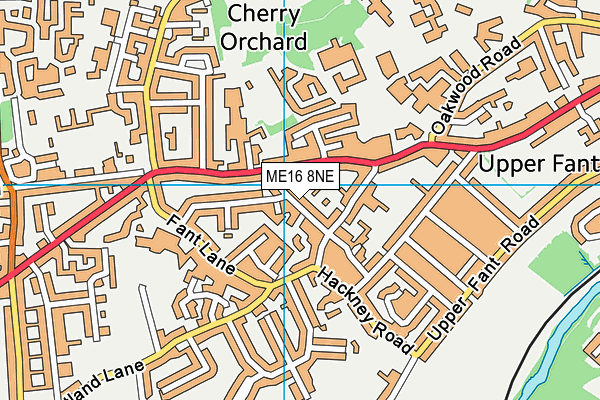 ME16 8NE map - OS VectorMap District (Ordnance Survey)