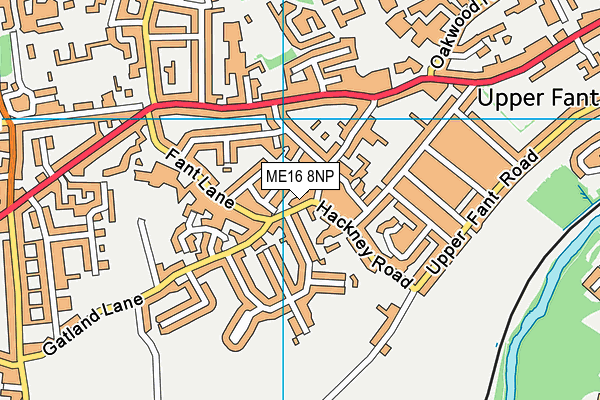 ME16 8NP map - OS VectorMap District (Ordnance Survey)
