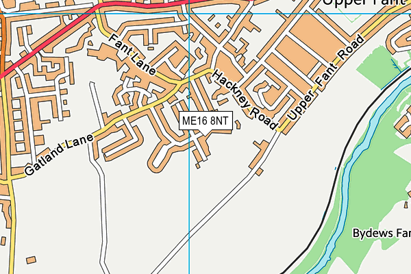 ME16 8NT map - OS VectorMap District (Ordnance Survey)