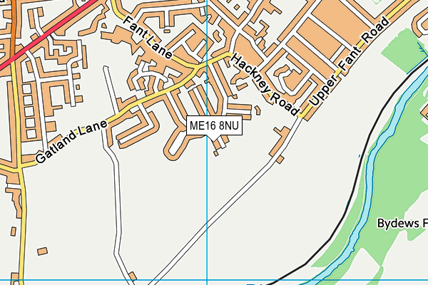 ME16 8NU map - OS VectorMap District (Ordnance Survey)