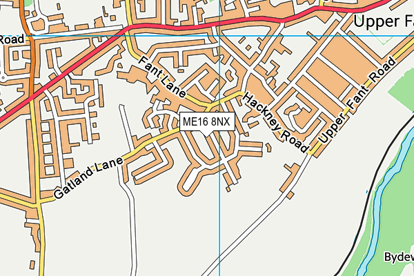 ME16 8NX map - OS VectorMap District (Ordnance Survey)
