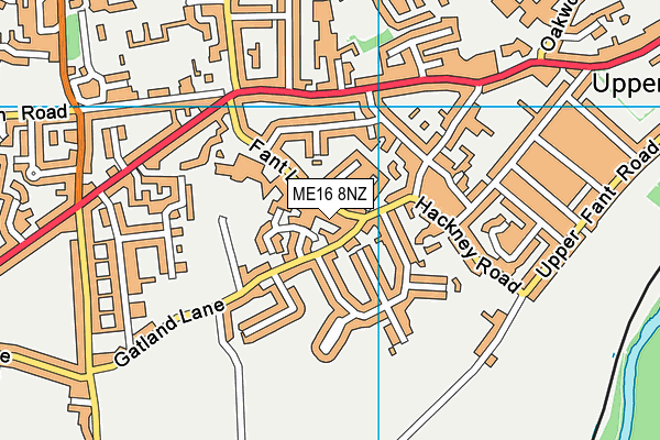ME16 8NZ map - OS VectorMap District (Ordnance Survey)